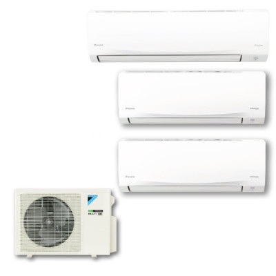 DAIKIN 大金 1匹+1匹+2匹 R32變頻淨冷 一拖三分體式冷氣機 MKC70SVMN+CTKC25RVMN+CTKC25RVMN+CTKC50SVMN